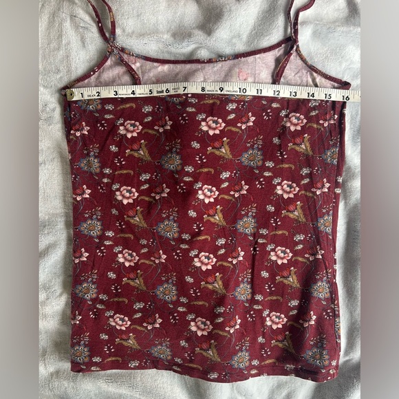 LOFT Floral Red Camisole Top - Picture 4 of 5